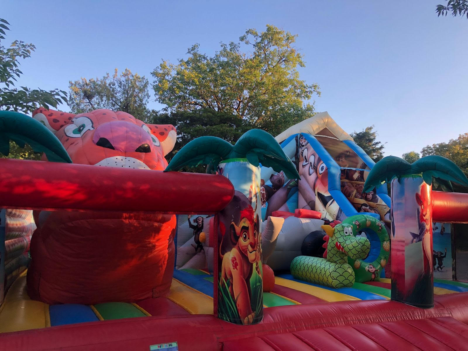 Надувная горка Лео